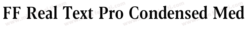 FF Real Text Pro Condensed Medium字体转换